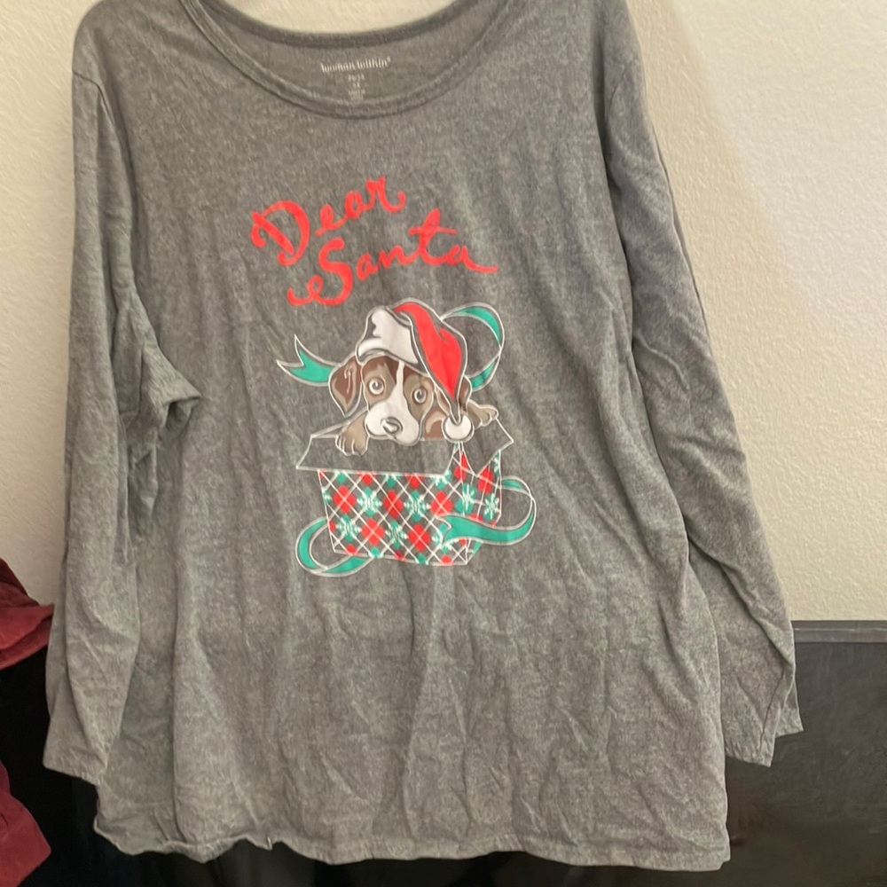 FINAL MARKDOWN Woman within dear Santa top 2x
